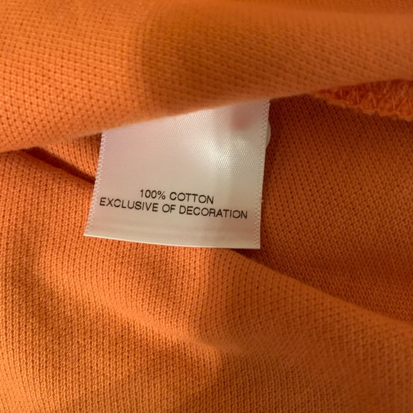 NEW Cremieux Collection 3 button polo shirt in Dusty Orange - Picture 4 of 5